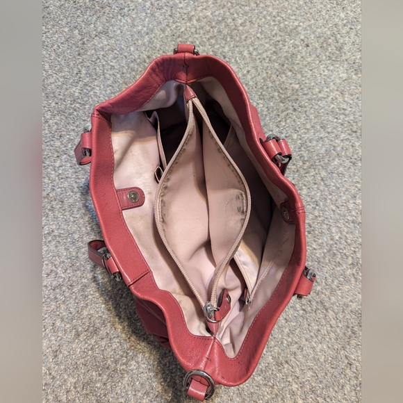 Coach Purse Ashley Dark Pink - Picture 7 of 9